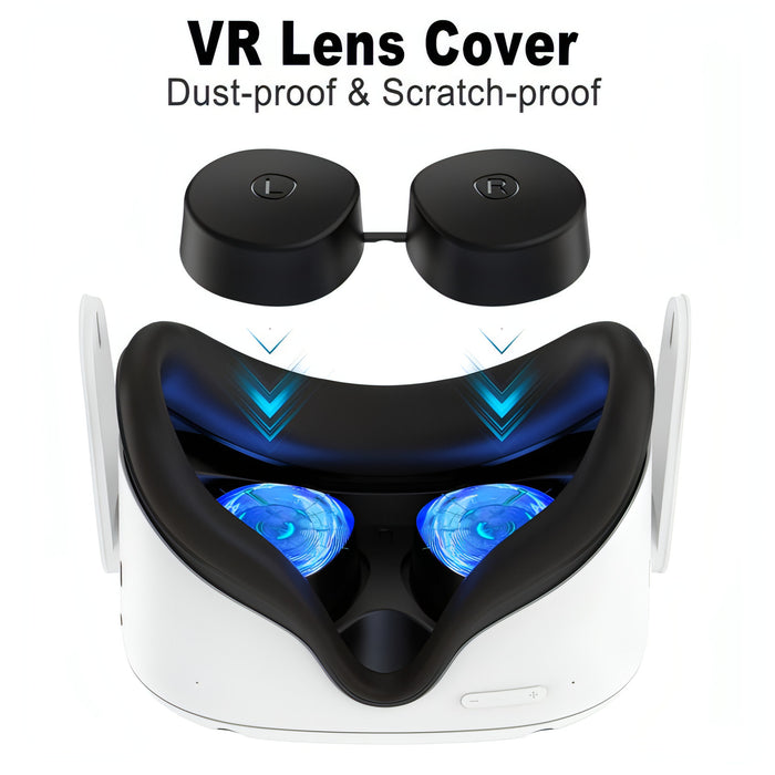 VR Silicone Eye Mask+Lens Protective Cover+Joystick Hat, For Meta Quest 2 SJMUSICGROUP