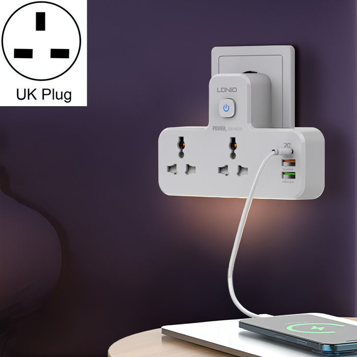 LDNIO SC2311 20W PD+QC 3.0 Multifunctional Home Fast Charging Socket with Night Light Function, Spec: SJMUSICGROUP