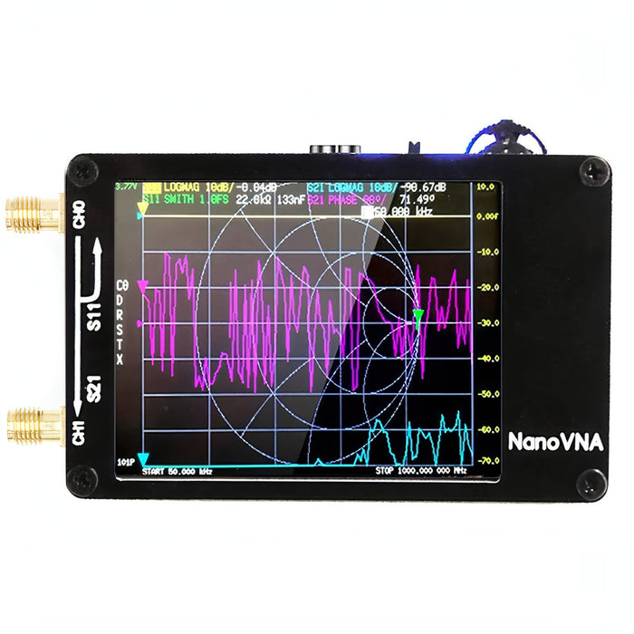 NANOVNA-H Upgraded Version 2.8 Inch TFT 50Khz-1.5Ghz Vector Network Antenna Analyzer MF HF VHF UHF With SD Card SJMUSICGROUP