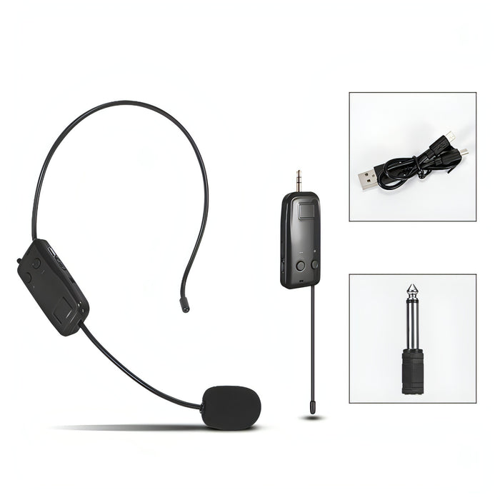 UHF Wireless Headset Microphone Lavalier Headset Amplifier SJMUSICGROUP