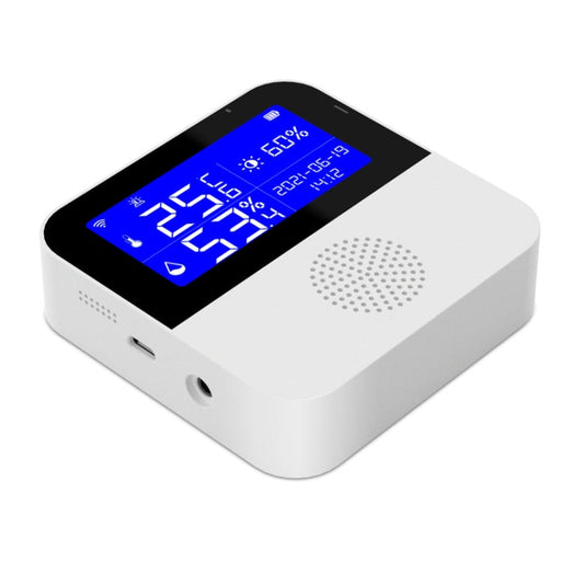 Tuya WIFI Temperature And Humidity Sensor With 2.9inch LCD Display,Spec: SJMUSICGROUP