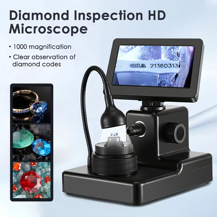 HJ1000 50-1000X 3000mAh Diamond Waist Code Microscope GIA Jewelry Waist Code Instrument SJMUSICGROUP