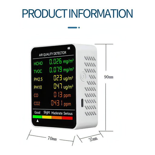 PM2.5/PM10 Air Quality Detector Indoor Air Quality Monitor SJMUSICGROUP