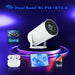 HY300 Smart Projector Android 11.0 System 120 Lumen Portable Projector SJMUSICGROUP