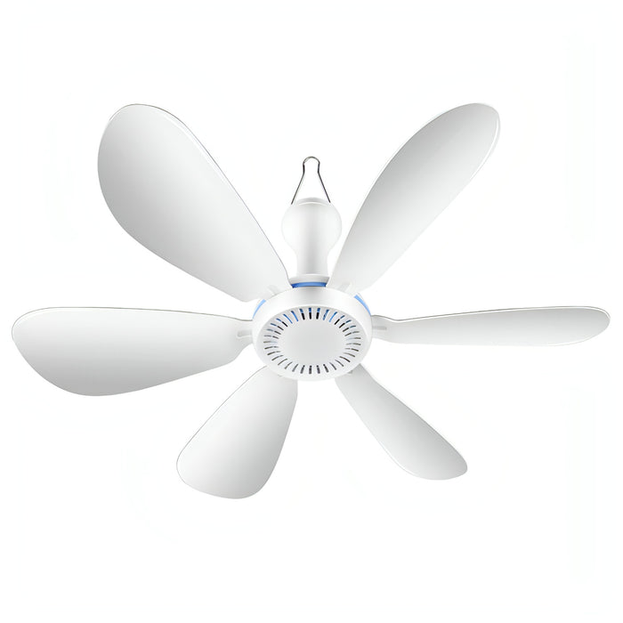 USB Home Dormitory Mute High Wind Power Mini Fan Six Blade Small Ceiling Fan SJMUSICGROUP