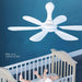 USB Home Dormitory Mute High Wind Power Mini Fan Six Blade Small Ceiling Fan SJMUSICGROUP