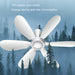 USB Home Dormitory Mute High Wind Power Mini Fan Six Blade Small Ceiling Fan SJMUSICGROUP