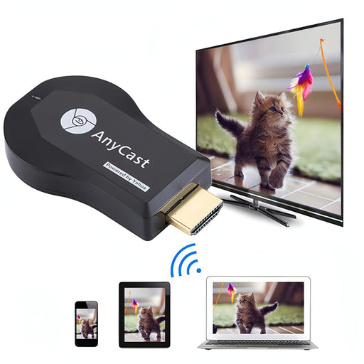 M4 Plus Wireless WiFi Display Dongle Receiver Airplay Miracast DLNA 1080P HDMI TV Stick for iPhone, Samsung, and other Android Smartphones SJMUSICGROUP