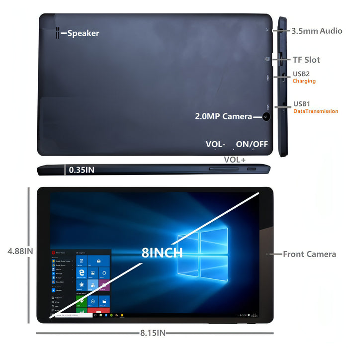 Windows 10, Intel Atom Z8300 Quad Core, Support TF Card & HDMI & Bluetooth & WiFi SJMUSICGROUP