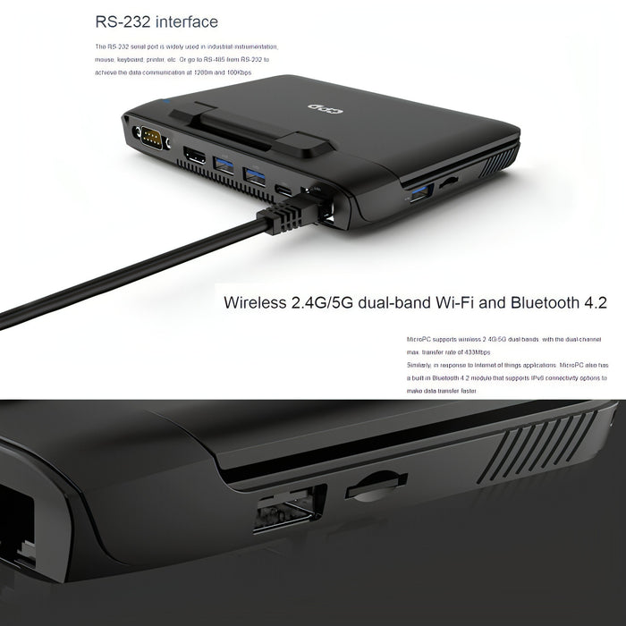 Windows 10 Intel Celeron N4120 Quad Core, Support Dual Band WiFi & Bluetooth & TF Card, US Plug SJMUSICGROUP