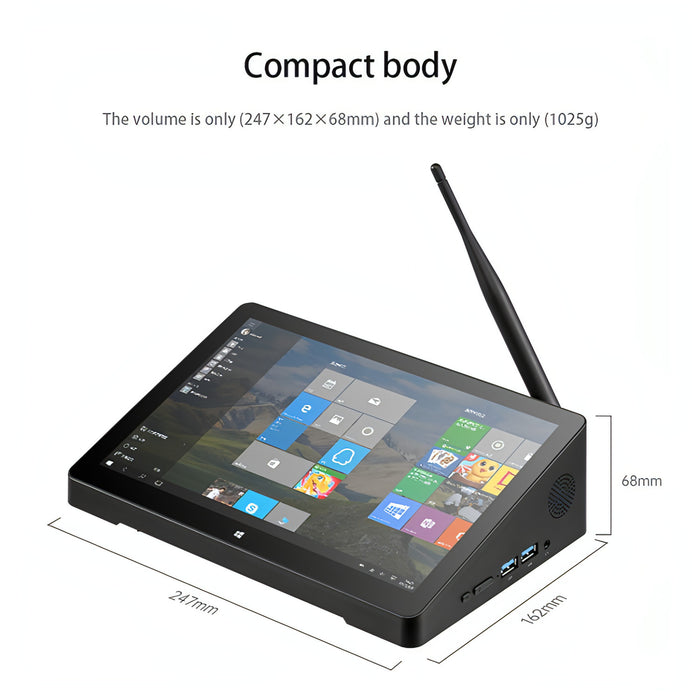 Windows 10 Intel Celeron J4125 Quad Core up to 2.7GHz, Support WiFi & BT & TF Card & HDMI & RJ45, US Plug SJMUSICGROUP