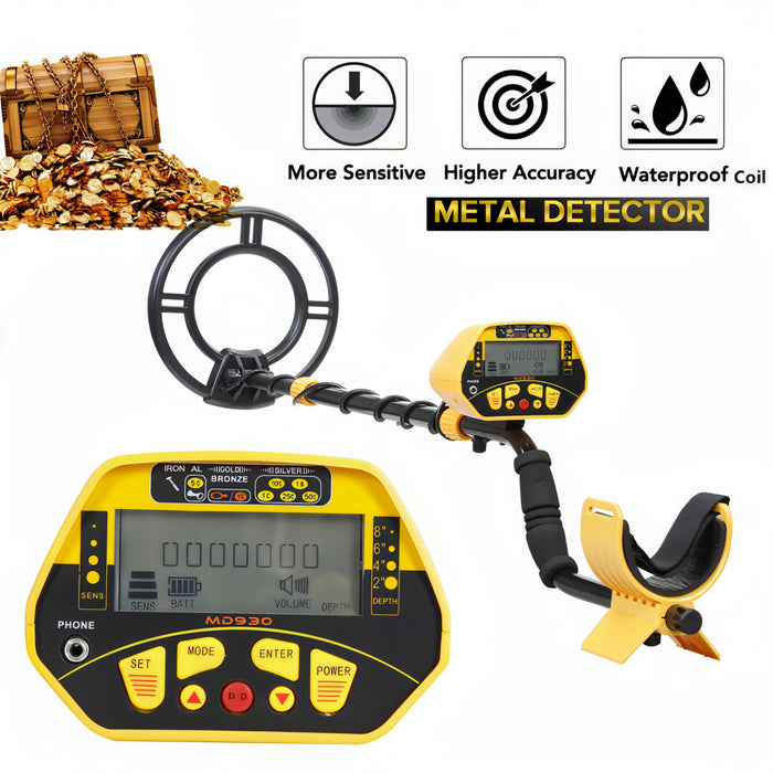 MD930 High Sensitivity and Accurate Positioning Underground Metal Detector with Backlight SJMUSICGROUP