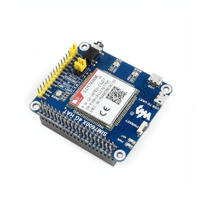 Waveshare 4G / 3G / 2G / GSM / GPRS / GNSS HAT for Raspberry Pi, LTE CAT4, for Southeast Asia, West Asia, Europe, Africa SJMUSICGROUP