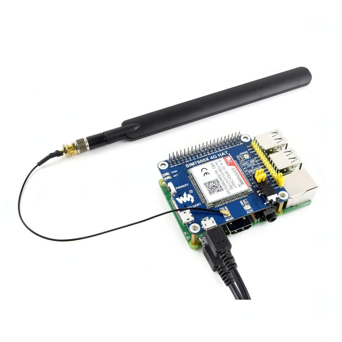 Waveshare 4G / 3G / 2G / GSM / GPRS / GNSS HAT for Raspberry Pi, LTE CAT4, for Southeast Asia, West Asia, Europe, Africa SJMUSICGROUP