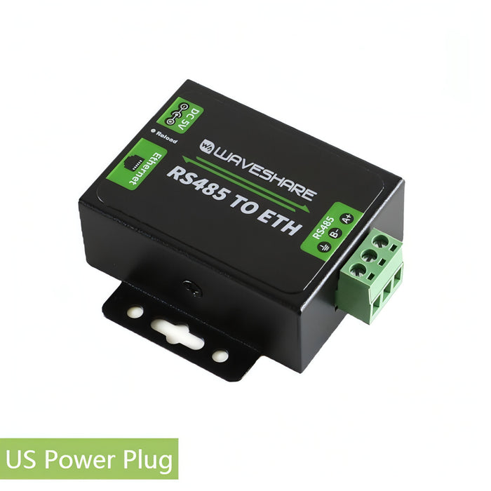 Waveshare RS485 to Ethernet Converter, US Plug SJMUSICGROUP